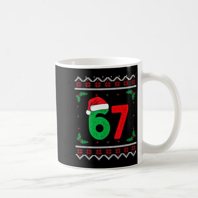 Taza De Café Six Seven Christmas 6 7 Ugly Christmas Sweater  (Derecha)