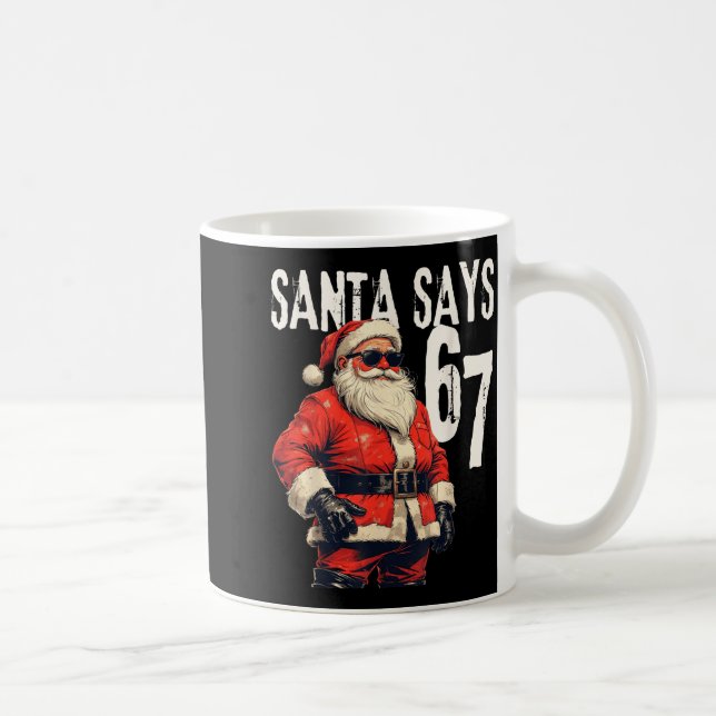 Taza De Café Six Seven Christmas Meme 67 Funny  (Derecha)
