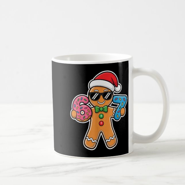 Taza De Café Six Seven Gingerbread 67 Funny Christmas Boys Kids (Derecha)