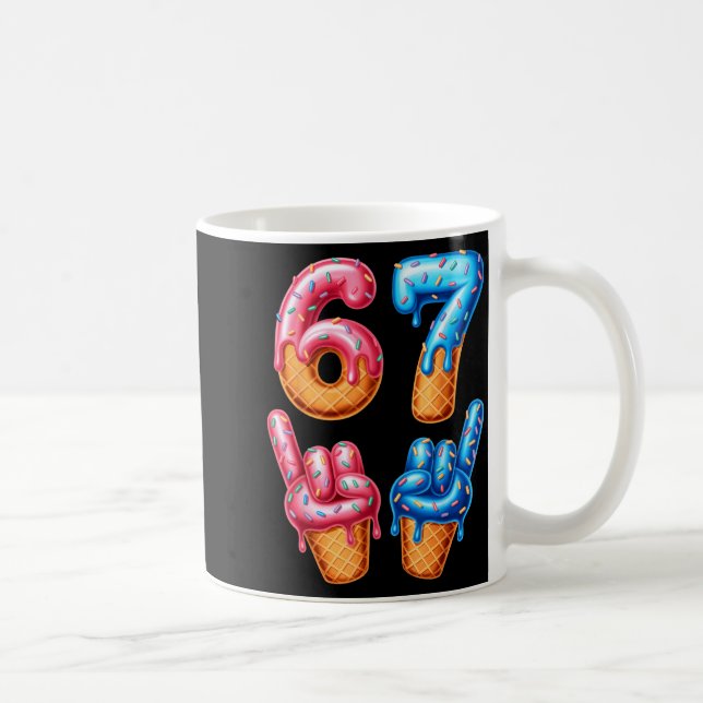Taza De Café Six Seven Ice Cream Drip 67  (Derecha)
