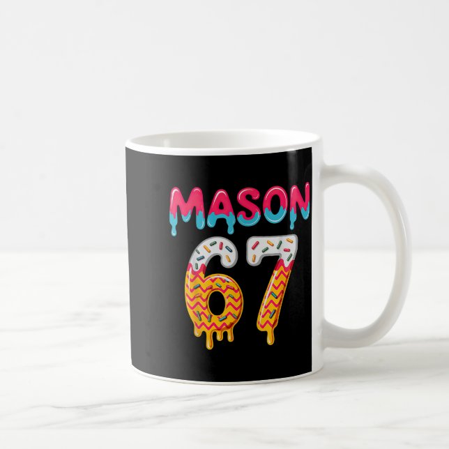 Taza De Café Six Seven Ice Cream Drip 67 Mason Meme  (Derecha)