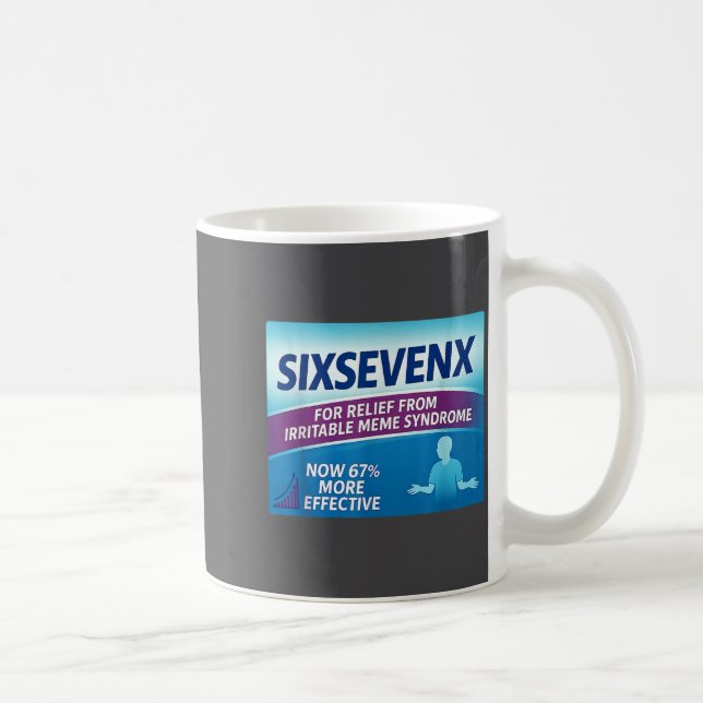 Taza De Café Sixsevenx Relief From Meme Numbers Parody Teacher  (Derecha)