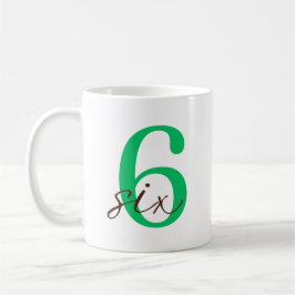 Taza De Café Sixth 6 Year Anniversary with Personalization