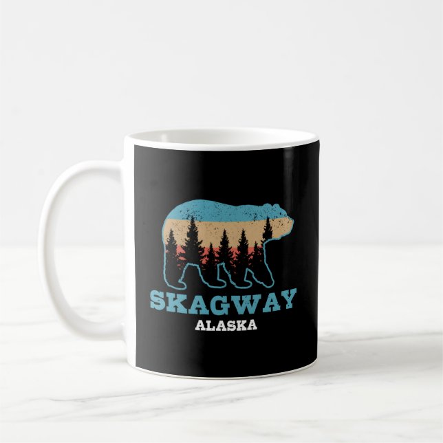 Taza De Café Skagway Alaska Grizzly Bear Naturaleza (Izquierda)