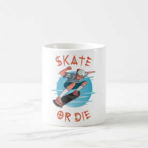 Taza De Café Skate o muere Skateboard Boy