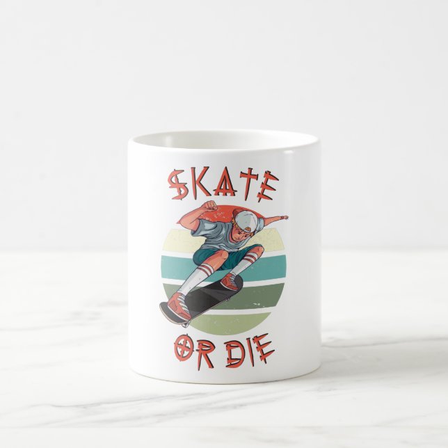 Taza De Café Skate o muere Skateboard Boy (Centro)