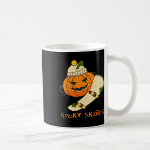 Taza De Café Skateboard de calabaza Halloween Disstume divertid