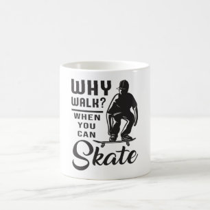 Taza De Café Skateboard Kickflip Skate Funny Gift Idea