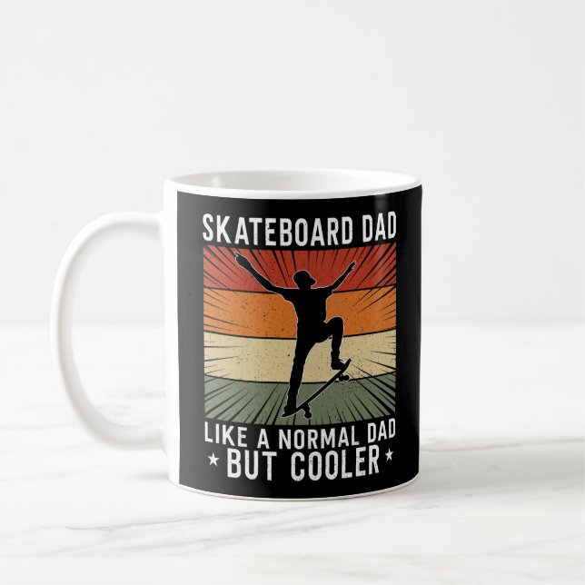 Taza De Café Skateboard Skateboarder Skateboard Dad Like A (Izquierda)