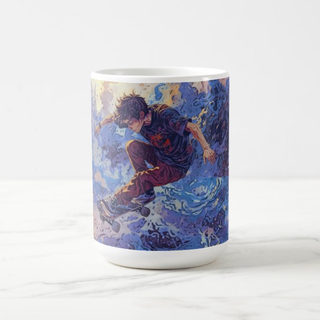Taza De Café Skateboard Surfing - Skateboarder Design (Centro)