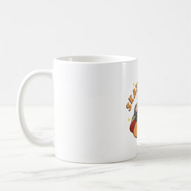 Taza De Café Skater Pug (Izquierda)