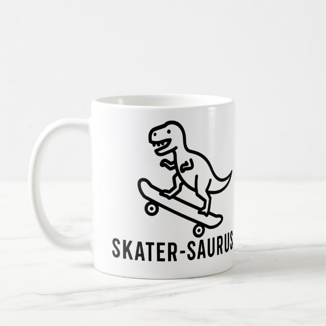 Taza De Café Skater-Saurus (Izquierda)