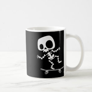 Taza De Café Skeletboard Skateboard Halloween Disstume divertid