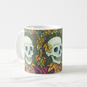 TAZA DE CAFÉ SKELETON AUTUMN GENTLEMAN, HALLOWECLSSIC MUG