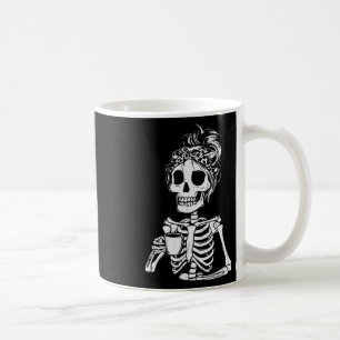 Taza De Café Skeleton Bebe Café Calavera Graciosa Mujer Hallowe