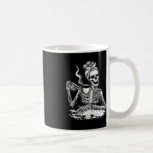 Taza De Café Skeleton Beber café perezoso y mujeres fáciles Hal