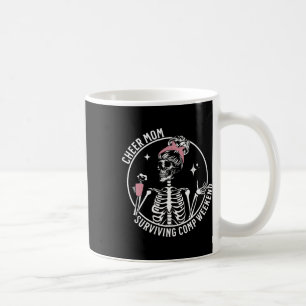 Taza De Café Skeleton Café Cheer Mamá Sobreviviendo al Comp Wee