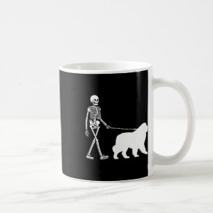 Taza De Café Skeleton Caminando por una zona de Halloween en Te
