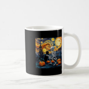 Taza De Café Skeleton Cat Skull Gótico Halloween Halloween Homb