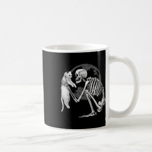 Taza De Café Skeleton Cat Skull Kitty Típico Fantasma Halloween