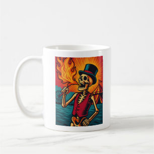 Taza De Café Skeleton Circus Performer