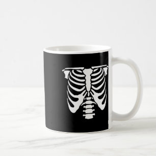 Taza De Café Skeleton Crob Cage Bones Halloween X ray