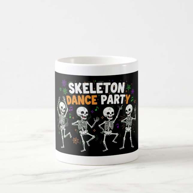 Taza De Café Skeleton Dance Fiesta Halloween Funny Spooky (Centro)