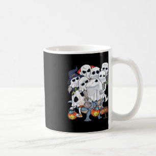 Taza De Café Skeleton de Halloween Zombie Montando la divertida