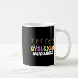 Taza De Café Skeleton Dislexia Sensibilización Dislexia Salud M