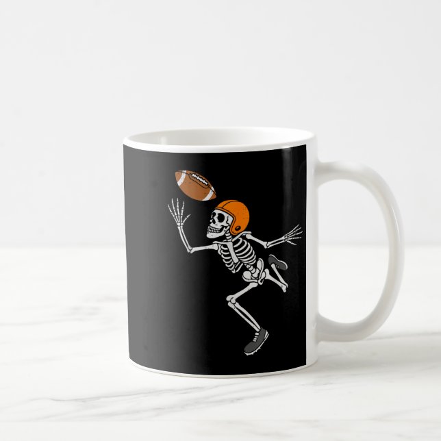 Taza De Café Skeleton Football Halloween Costume Mens Boys Teen (Derecha)