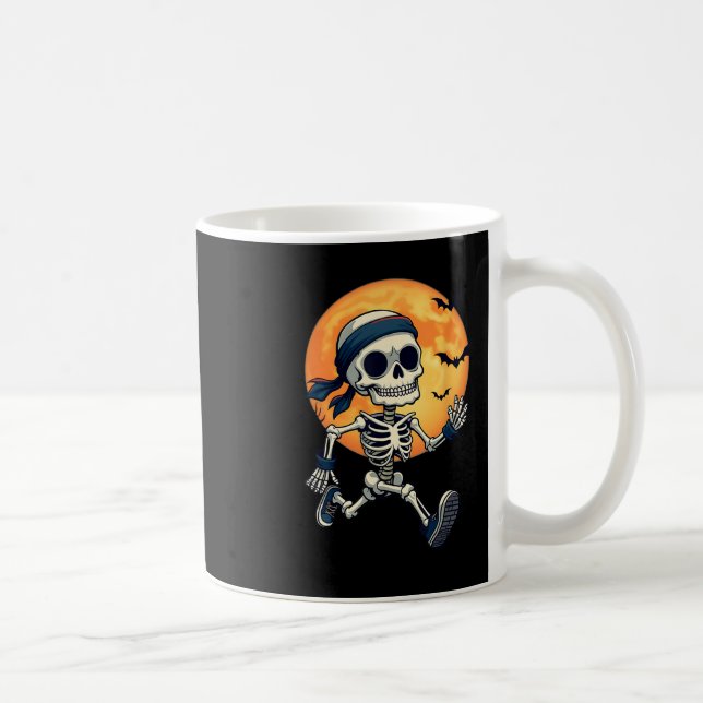 Taza De Café Skeleton Funny Halloween Disstumen Hombres Mujeres (Derecha)