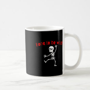 Taza De Café Skeleton Halloween Funny Bone Wild