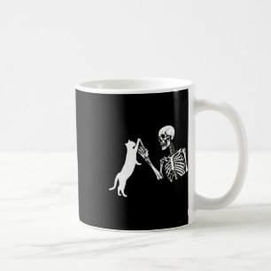 Taza De Café Skeleton Hand Jugando El Gracioso Disfraz De Hallo