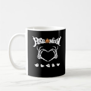 Taza De Café Skeleton Hand With , Diseño de Halloween