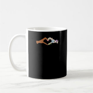 Taza De Café Skeleton Hands Heart Show Basic