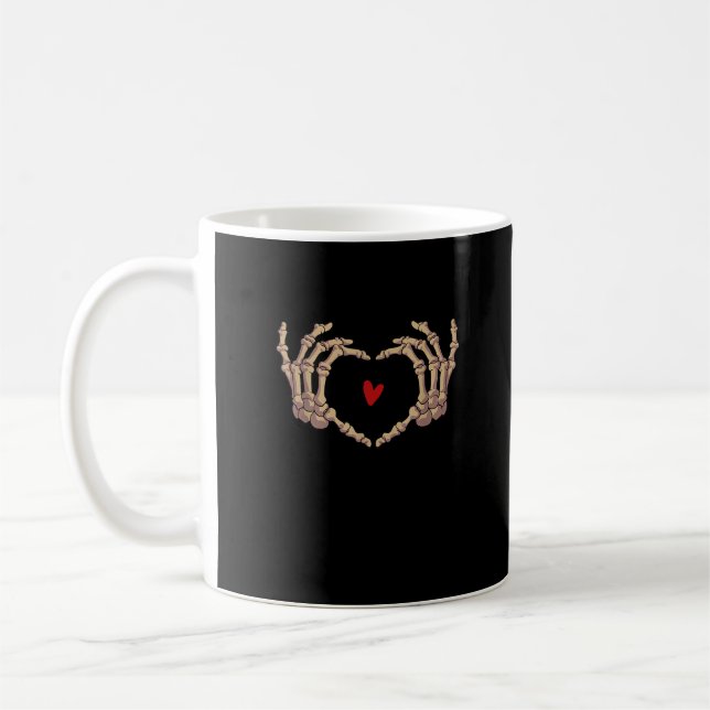 Taza De Café Skeleton Hands Women Skeleton Hands Halloween (Izquierda)