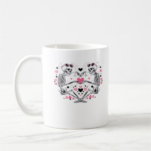 Taza De Café Skeleton Heart Hands Classic Viral