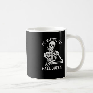 Taza De Café Skeleton Me Espera Por Halloween