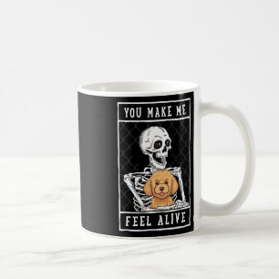 Taza De Café Skeleton que sientas que Halloween me viva