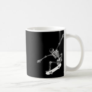 Taza De Café Skeleton Skateboard Skull Halloween Skateboarding