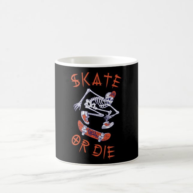 Taza De Café Skeleton Skateboarder (Centro)
