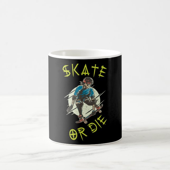 Taza De Café Skeleton Skateboarder (Centro)