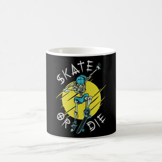 Taza De Café Skeleton Skateboarder (Centro)