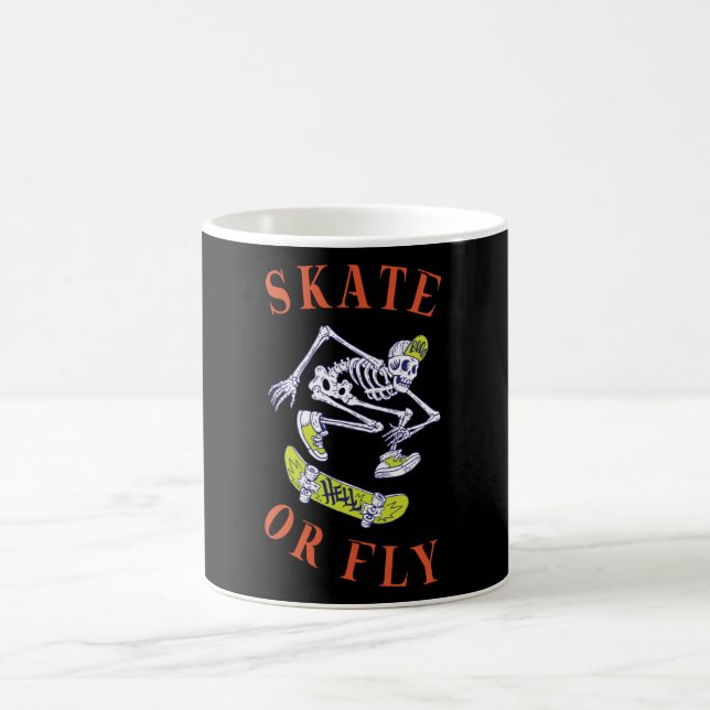 Taza De Café Skeleton Skateboarder (Centro)
