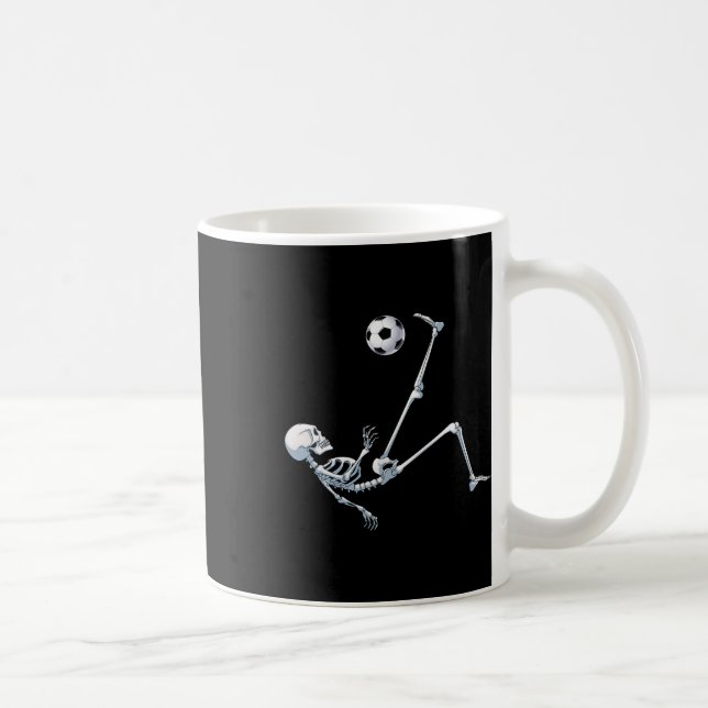 Taza De Café Skeleton Soccer Footll Halloween T Shirt Costume G (Derecha)