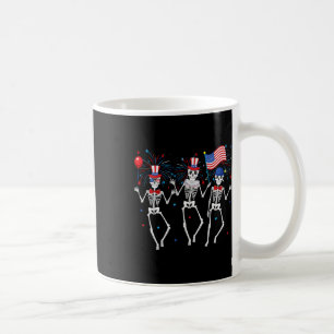 Taza De Café Skeletons 4 De Julio Dia De La Independencia 1