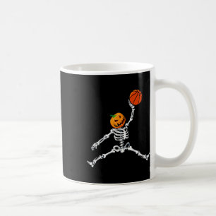 Taza De Café Skelett Sketll Halloween Calabaza Slam Dunk
