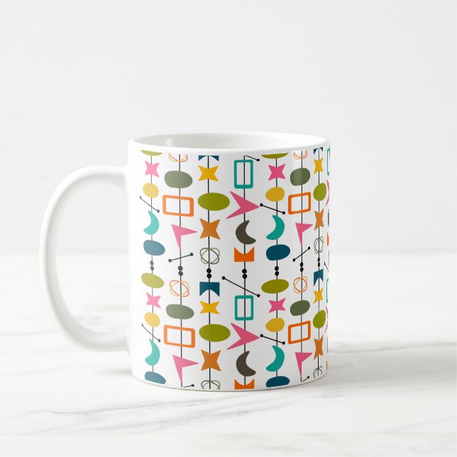 Taza De Café Skewers modernos de mediados del siglo doble (Izquierda)