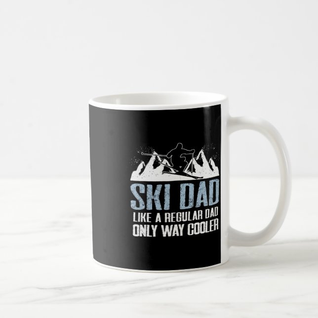 Taza De Café Ski Dad Divertida Esquiadora Aventura Esquiar Aman (Derecha)