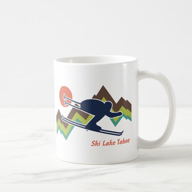 Taza De Café Ski Lake Tahoe (Derecha)